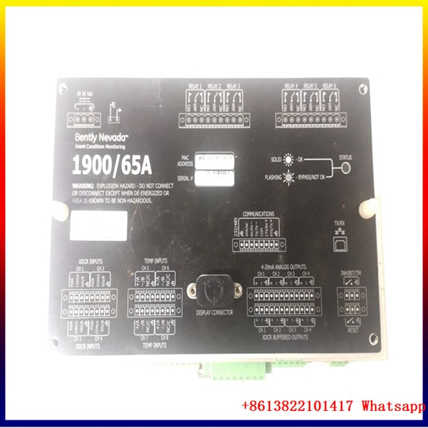 BENTLY 167699-02 1900/65A-01-01-01-00-00 振动监控模块